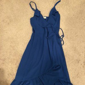 Royal Blue Wrap Dress